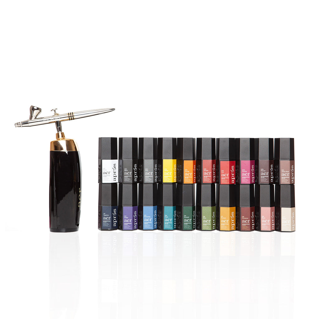 Aprés Aer Gel Complete Set - Head, Machine (Black), All 20 Colors