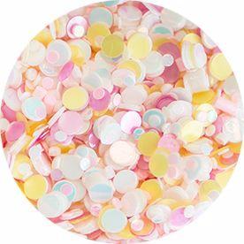 Nail Labo Mix Hologram Pastel Sugar Round Aurora
