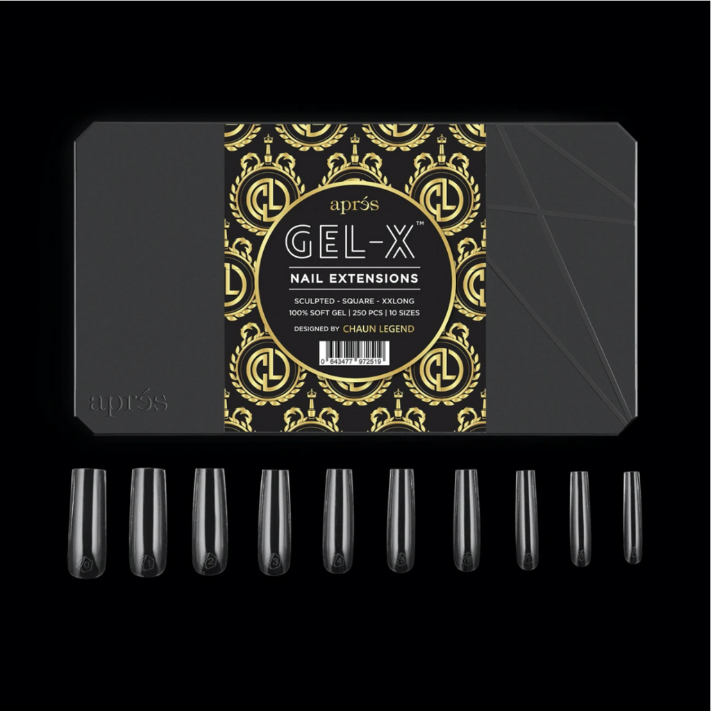 aprés Gel-X Tips - Chaun Legend Collection Sculpted Square XXL 250pcs