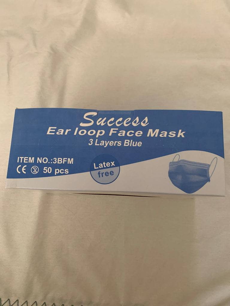 Face Mask Blue or Pink 50 Pieces