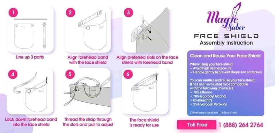 Face Shield at Work Minimum 5 Pieces Limit Time