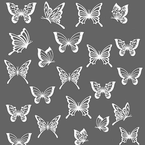 Tsumekira Butterfly White NN-BUT-101
