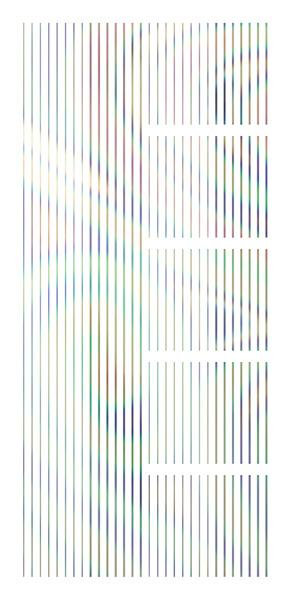 Tsumekira Pin Stripe Rainbow SG-PIN-203 (For Gel)