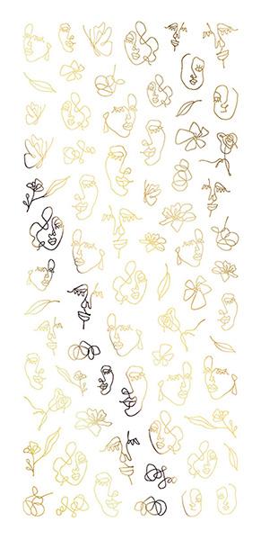 Tsumekira SANZOU Product 1 One Stroke Writing Matte Gold SG-SNZ-106