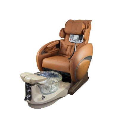 Fiori 8000 Pedicure Spa with Crystal Bowl - Chestnut Call ONLY 951-213-1122