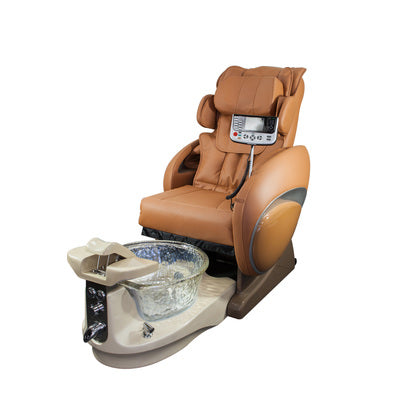 Fiori 8000 Pedicure Spa with Crystal Bowl - Chestnut Call ONLY 951-213-1122