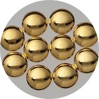 NLS Metal Dots Gold #6 (2.5mm) 50pcs