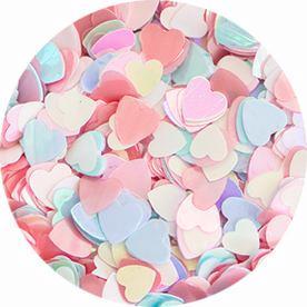 Nail Labo Mix Hologram Pastel Sugar Heart