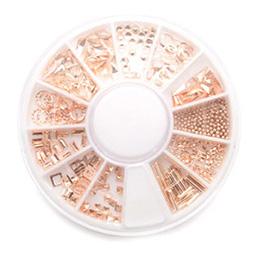 Nail Labo Metal Parts Set Pink Gold