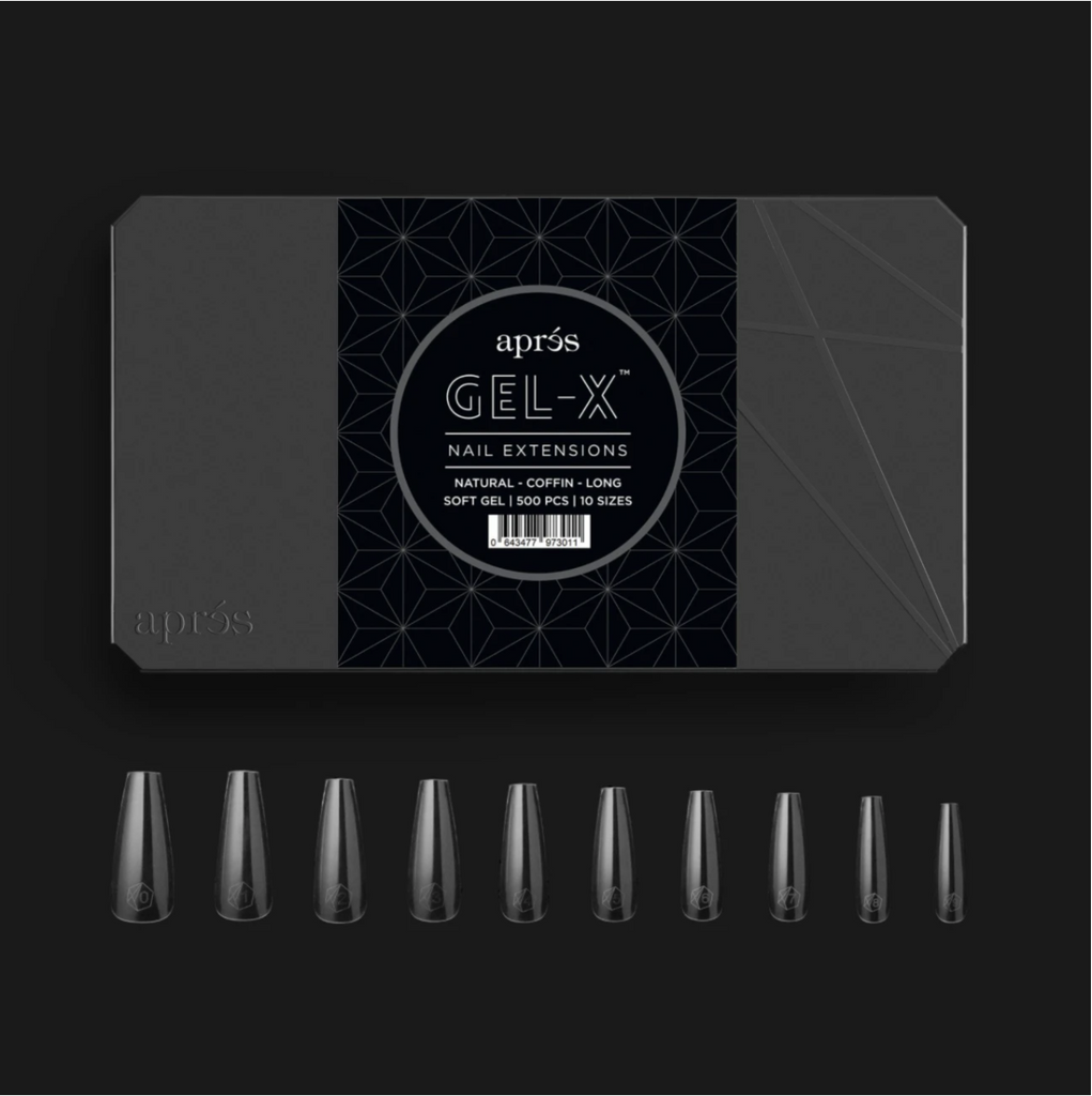 Aprés Gel-X Tips - Natural Coffin Long [500pcs]