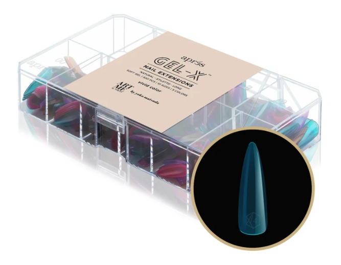 ArtMe x Aprés Gel-X Tips - Vivid Color - Natural Stiletto Long [500pcs]