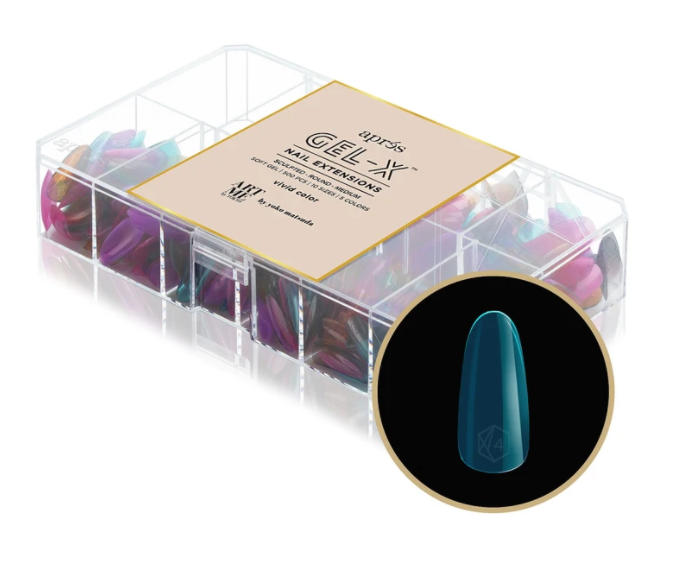 ArtMe x Aprés Gel-X Tips - Vivid Color - Sculpted Round Medium [500pcs]