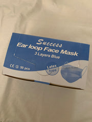 Face Mask Blue or Pink 50 Pieces