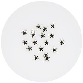 NLS Metal Studs Stars Silver (3mm) 50pcs