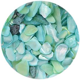 Nail Labo Shell Mosaic Tile Aqua