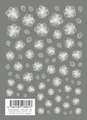 Tsumekira rrieeneexfiler 1 Organdy Flower White NN-RXF-101