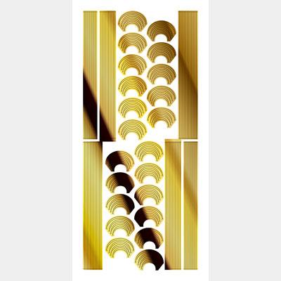 Tsumekira cranberry nail Product 2 Design line tape Gold SG-KJR-102
