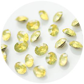 Nail Labo Fairy Stone V Cut Oval YELLOW OPAL [While Supplies Last]