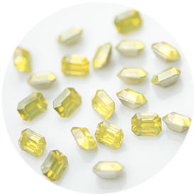Nail Labo Fairy Stone V Cut Rectangle YELLOW OPAL [While Supplies Last]